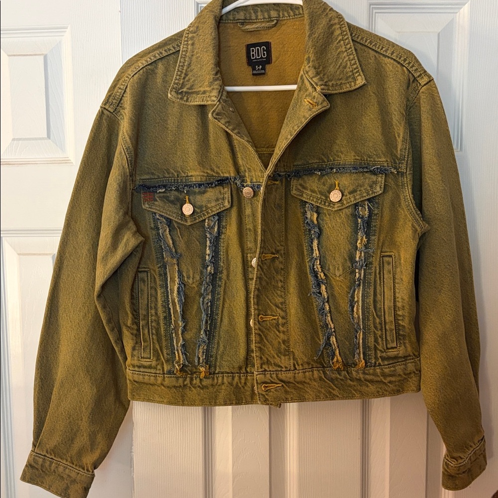 Urban Outfitters Distressed Trucker Denim Jacket